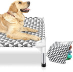 Elevated Outdoor Dog Bed, Large Size, Cotton Material, Non-Slip Feet, Fits up - Image 2