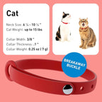 Red Cat Collar - Soft, Comfortable, and Lightweight Breakaway Collar - Image 2