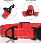 TagME Reflective Nylon Dog Collars, Adjustable Classic Pet Collar - Image 3