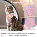 Cat Harness and Leash Set for Walking Escape Proof, Adjustable Kitten Harness - Image 3