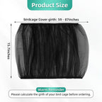 Bird Cage Seed Catcher, Seed Catcher Guard Net Cover, Parrot Nylon Mesh Net - Image 7