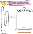 Hotop 2 Pcs Hummingbird Swings and Perches Metal Frame Bird Swing - Image 2