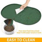 KPWACD Pet Placemat for Dog and Cat, Anti-Slip Waterproof Dogs Feeding Bowl Mat - Image 6