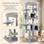Globlazer Heavy Duty Cat Tree, 74in Sturdy Cat Tower - Image 5