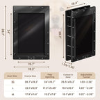 XL Dog Door for Door, Never Rust Plastic Extra Large Doggy Door for Interior - Image 7