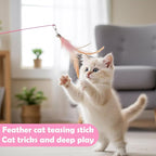 4 Pcs Cat Feather Toys, Cat Toys Wand - Image 5