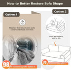Cat Couch Bed - Cat Bed for Indoor Cats, Calming Pet Sofa Puppy Sleeping Bed - Image 4