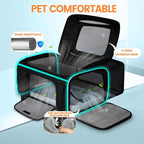 Petskd Top and Side Expandable Pet Carrier 19x13x9 Inches Southwest Allegiant - Image 6