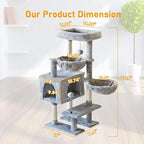 KIYUMI Cat Tree Cat Tower Condo - Image 7