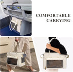 Fashion Pet Carrier Purse for Small Cat and Dog, Luxury Pu Soft-Sided Tote Bag - Image 6