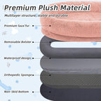 Human Dog Bed, Washable Faux Fur Pet Bed - Image 4
