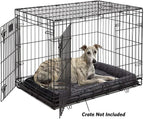 MidWest Homes for Pets QuietTime Dog Bed – Gray Faux Fur Bolster, Ultra-Soft - Image 3