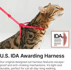 Cat Harness and Leash 2-in-1, Escape Proof Anti-Chocking Harness Adjustable - Image 2