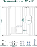 Babelio 36" Tall Upgraded Baby Gate - Image 8