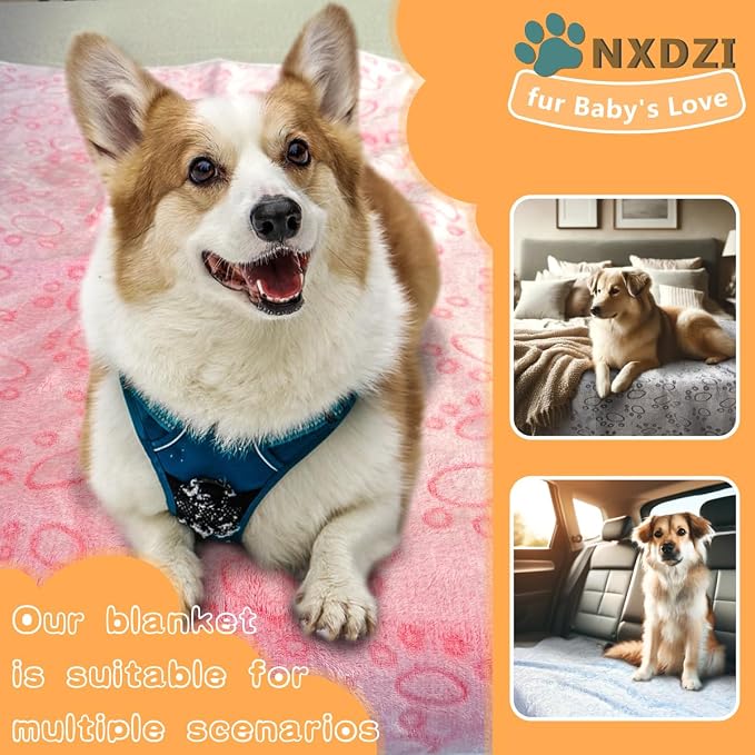 Dog Blankets for Small Medium Dogs Washable, 3 Pack Pet Blanket Washable 30" x - Image 4