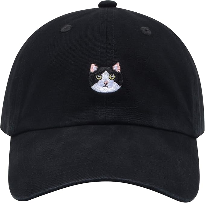 Cat Mom & Dad Hats for Proud Cat Parents | for Men & Women | Embroidered Text by Hatphile