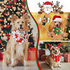 Abbylike 50 Pcs Christmas Dog Bandanas Bulk Xmas Bandanas - Image 6