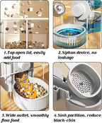 GPY Automatic Hanging Gravity Pet Feeder and Water Dispenser Set ，Automatic - Image 4