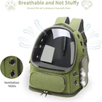 Cat Backpack Carrier for Cats and Small Dogs, Breathable Cat Bubble Backpack - Image 2