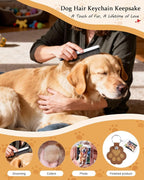 Seyaa Pet Memorial Gifts for Dog Owner Lovers, Dog Hair Storage Keychain - Image 3