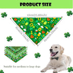 ULICO St. Patrick's Day Personalized Dog Bandana Embroidered Name Custom - Image 5