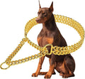 Stainless Steel 18K Gold Dog Chain Collar by KINGOLDOS