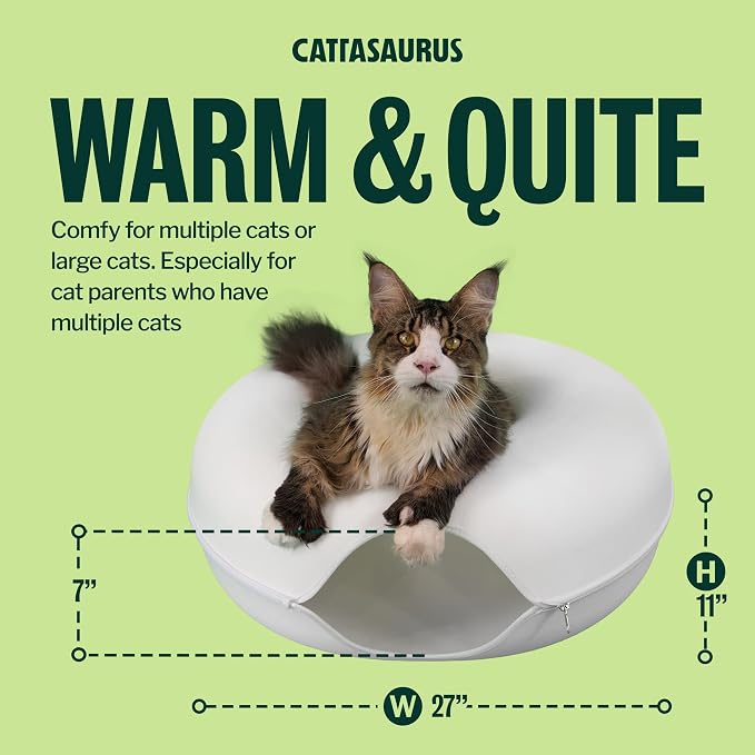 Cattasaurus Peekaboo Cat Cave, Extra Spacious - Image 6