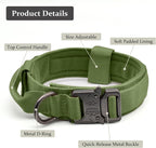 Tactical Dog Collar, Adjustable Military Training Nylon Dog Collar - Image 2