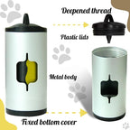 Metal Dog Poop Bag Holder w/Leash Clip|Durable Scratch-Resistant Aluminum|135 - Image 2