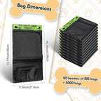 Ireer 5000 Pcs 50 Counts 5000 Pcs Header Bag Bulk Dog Pet Waste Bags Poop Easy - Image 2