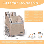 Cat Backpack Carrier for Small Dogs and Medium cat Puppy Kitten Bunny Pet - Image 5