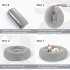 rabbitgoo Dog Bed for Small, 24 inches Machine Washable, Fluffy Donut Pet Bed - Image 9