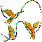 Weewooday 2 Pcs Bird Rope Perches Climbing Rope Bird Cage Accessories by Weewooday