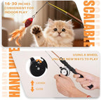 Cat Toys Interactive for Indoor Cats Wand Retractable Fishing Pole - Image 4
