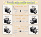 3-in-1 Pet Stairs for Cats for High Bed, Adjustable Dog Steps, Modular 3-Tier - Image 4