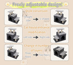 3-in-1 Pet Stairs for Cats for High Bed, Adjustable Dog Steps, Modular 3-Tier - Image 4