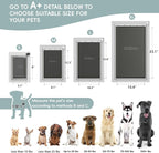 Cat Door for Wall Dog Door for Wall Exterior, 3-Flap Small Pet Door for Walls - Image 5