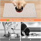 Absorbent Pet Dog Bowl Mat for Food and Water, Pet Cat Food Feeding Mat - Image 3