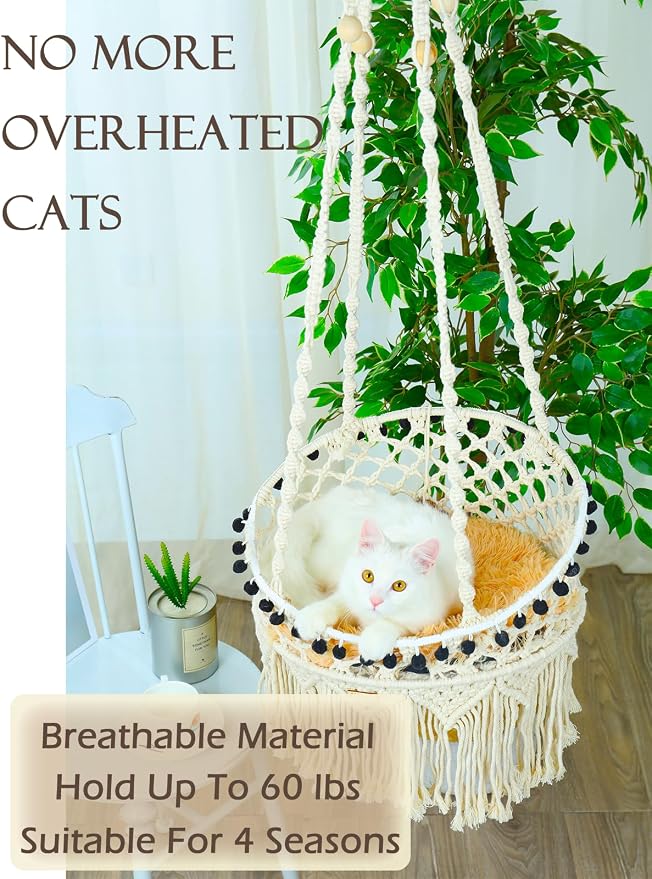 KARCEEY Macrame Cat Hammock - Image 6