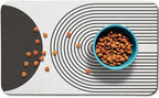 Dog Food Mats for Floors Waterproof, Cat Water Bowl Mats Pet Feeding Absorbent by Zoeeya