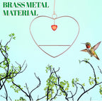 LemonRoad Hummingbird Swing, Tweet Heart Birdie Swing, Copper Hummingbird Perch - Image 5