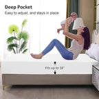 Twin XL Mattress Protector Waterproof, Fitted Sheet Style Breathable Mattress - Image 4