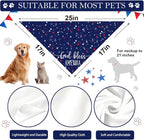 4th of July Dog Bandanas, Patriotic Party Pet Decorations 2 Pack, Adjustable - Image 3