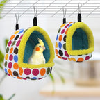 Litewoo Parrot Bird Bed Hammock Winter Warm Bird Plush Nest Toy - Image 3