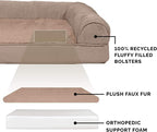 Furhaven Orthopedic Dog Bed for Large Dogs w/ Removable Bolsters & Washable - Image 4