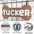 Personalized Dog Crate Sign Custom Dog Kennel Accessories Name Plate Doghouse - Image 3