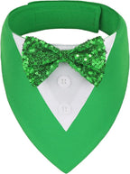 ADOGGYGO St.Patrick's Day Dog Tuxedo Bandana by ADOGGYGO