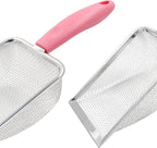 Hordion Cat Litter Scoop Stainless Steel Mesh Scooper, 2mm Mesh Non-Stick - Image 4