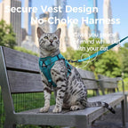 Cat Harness and Leash Set Escape Proof Tactical Medium Kitten Harness Emotional - Image 3