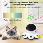 ORSDA Cat Laser Toy, 2-in-1 Interactive Automatic Motion Activated Moving 8 - Image 2